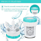 2 PCS Contacts Case Cleaner Machines, UpaClaire Daily Vision Care Manually Contact Lens Washer Cleaner Plastic