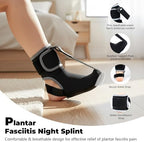 Plantar Fasciitis Night Splint Sock - Adjustable Planter Facetious Relief Brace for Women Men,Soft Plantar Fascia Boot for Sleeping,Support Relief Foot Drop Achilles Tendonitis Relief Day Night