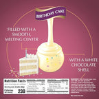 Lindt LINDOR Birthday Cake White Chocolate Truffles, White Chocolate Candy with Smooth, Melting Truffle Center, 5.1 oz. Bag