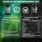 Boysea.Shilajit and Sea Moss Bundle- 90 Count - Sea Moss, Black Seed Oil, Ashwagandha, Ginger & Shilajit, Rhodiola Rosea, All in 1 Supplements (1 Pc)