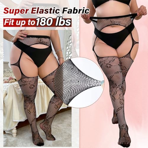 Tights High Waist Fishnet Stockings for Woman Sexy Fishnet Patterned Tights Sexy Black Stockings Rave Outfits Mesh for Women