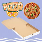 JJO 14X14X2 Inch 10 Pack Corrugated Pizza Boxes,Heavy Duty Cardboard Pizza Boxes,Disposable White Boxes for Cookie,Pies,Party Favors and Crafts