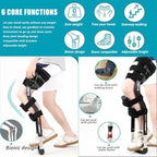 Non-Weight Bearing Hands Free Knee Crutch for Adults, Adjustable Lightweight Padded Knee Support Mobility Aid, Alternative to Crutches & Knee Scooters for Lower Leg Injury Recovery