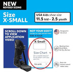Brace On Kids Adjustable Night Splint - Pediatric Plantar Fasciitis, Achilles Tendon, Heel Spur, Injury, Foot Splint Boot for Children, Black, Size XS