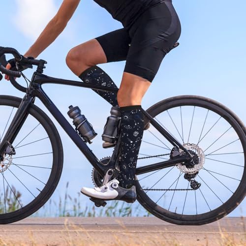 Crazy Fun Compression Socks Women Men Knee High Support Socks For Athletic Running Cycling