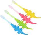 KOMBIUDA 8pcs Toothbrush with Tender Bristles for Ages Material Cartoon Design Soft Bristles for Comfortable Teeth Cleaning Ergonomic Handle for Comfortable Grip