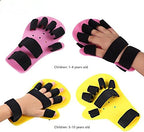 Child Finger Separator Kids Hand Wrist Orthosis Splint Separate Children Finger Flex Spasm Extension Board for Boy or Girl Polio Rehabilitation Exercise (Pink: 1-4 Years Old)