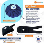 SunnyBay Refillable 11 in Ice Bag with 28 in Strap - Reusable Washable Medical Icing Pack - for Ankle, Knee, Neck, Shoulder Injuries- Cold Therapy Muscle Pain Relief