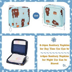 4Pcs Sanitary Napkin Storage Bag, Mini Menstrual Period Bag Period Pouch Waterproof,Tampon Organizer Pouch Tampon Pad Holder for Purse, First Period