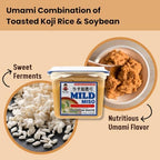 Miko Japanese White Miso, Shiro Miso Paste- 25% Low Sodium Miso Paste, All Natural Sweet Light Flavor, NON GMO 17.6oz Per Pack