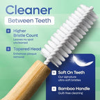 SmartLifeco Bamboo Interdental Brushes (10 Count) - Eco-Friendly Reusable Dental Picks, Flexible Soft Bristles, Superior Gum & Teeth Cleaning, Toothpicks for Braces, PikStik - Regular