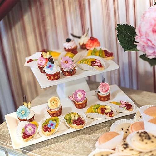 102Pcs Edible Flowers & Butterfly Cake Topper Cupcake Toppers Wafer Paper Wedding Themed Party Birthday Party Decoration Supplies Mixed Size & Colour