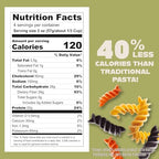 Care Free Kitchen Rotini Keto Pasta Noodles Variety 3-Pack (8 oz. Bags) Plain, Sundried Tomato, Roasted Garlic, 20g High Protein, Low Carb 2g Net Carbs, 26g High Fiber