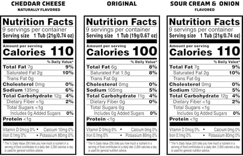 Pringles Potato Crisps Chips, Lunch Snacks, Snack Cups, Variety Pack, 19.3oz Box (27 Cups)