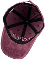 New York Embroidered Baseball Cap - Distressed Washed Dad Hat