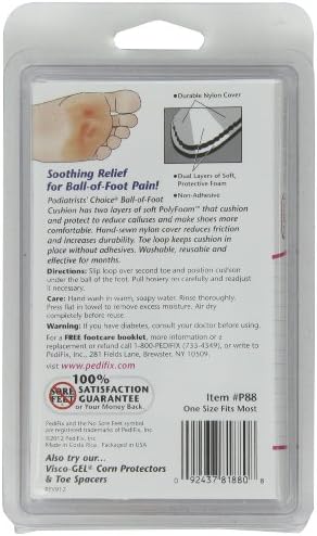 PediFix Deluxe Nylon-Covered Metatarsal Cushion -P88, Single