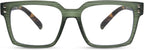 FONHCOO Reading Glasses for Women Men- Blue Light Reading Glasses with Spring Hinge, Anti Glare/Eyestrain Computer Readers