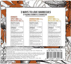Soeos Spice Seasoning Set of 3, 5.2oz(146g), With Integrated Grinders, Salt and Pepper Grinder Set, Pure and Fresh Perfect for BBQ Seasoning Gift Set, Grilling Spice, Herb, Spice & Seasoning Gifts