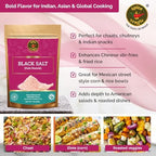 Spice Magic Black Salt (Kala Namak) – Authentic Indian Mineral Salt | Unique Tangy, Egg-Like Flavor Seasoning for Tofu Scramble, Chaats, Curries & Vegan Recipes | Gluten-Free | 7 oz (200 g)