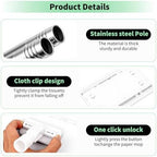 Automatic Cloth Changing Mini Mop, 360°Rotating Head Face Towel Cleaning Mop with 5 Replacement Cloths for Window Bedroom Living Room