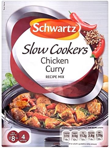 Schwartz Slow Cooker Chicken Curry Recipe Mix (33g) - Pack of 2