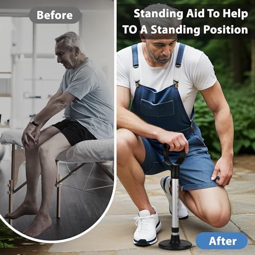 Mobility Aids Tool Adjustable Standing Assist Devices Portability Standing Aid Device Stable Supports Equipment for Rising Indoors, Garden Work,Outdoor Work,Doing Housework