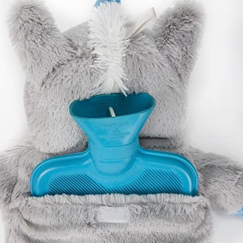 HomeTop Premium Classic Rubber Hot Water Bottle with Cute Unicorn Animal Cover