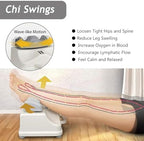 Swing Foot Massager, Portable Electric Aerobic Exerciser, 10 Gear Speed Adjustable, Relax Foot Pain Relief,Fitness Blood Chi Machine with Controller