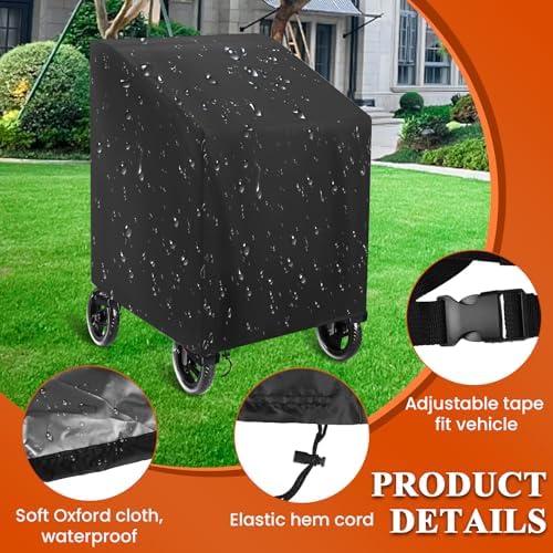 Walker Covers, Rollator Cover, Cover for Walker with Wheels Fits Walkers for Seniors with Wheels and Seat(Black)