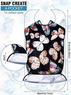 Eurzom 6 Pack Adult Bibs for Elderly Women Men, Reusable Adult Bibs for Eating with Optional Crumb Catcher Clothing Protector