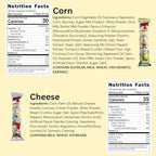 Japanese Snacks Variety Pack, Corn and Cheese Flavor, Corn Puffed Dagashi Mix, 30 Sticks