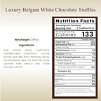 ANDY ANAND CHOCOLATIER Luxury Belgian White Chocolate Truffles - Handmade Assorted Chocolate Flavors - Gourmet Collection with Delectable Ganache - Chocolate Gift Box | Perfect for Chocolate Lovers (24 Pcs)