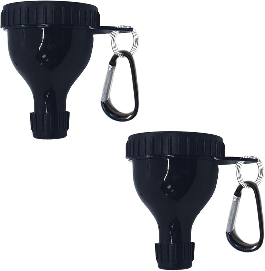 2 Pack Protein Powder Container to Go - Mini Funnel with Keychain and Keyring, Water Bottle Funnel for Shakers
