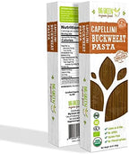Big Green Organic Food- Organic Buckwheat Capellini, 8.8oz, 100% buckwheat, Gluten-Free, Non-GMO (1 Pack)