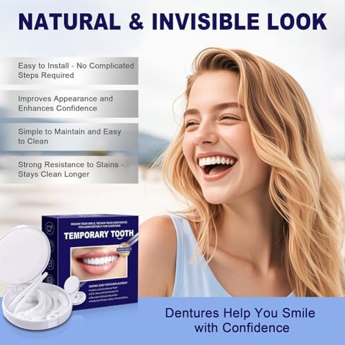 Temporary Snap-On Smile Veneers, Reusable Cosmetic Tooth Covers, Instant Smile Enhancer for Adults, Comfort Fit for Men and Women