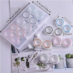 Clear Contact Lens Case, Contact Lens Organizer Case with Carrying Travel Holder -10 Pack