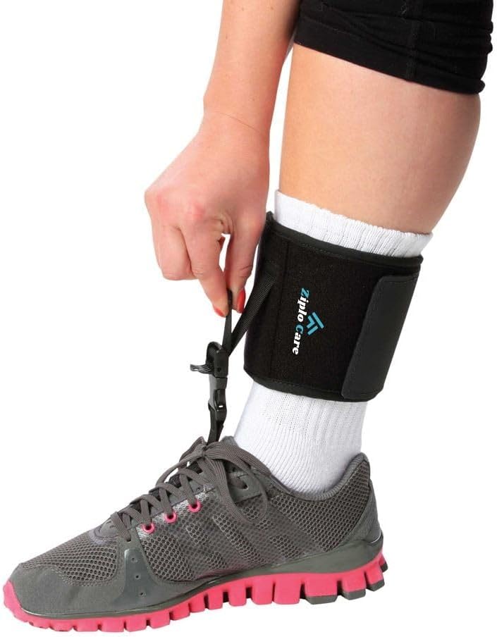 Adjustable AFO Foot Drop Brace | Comfortable & Lightweight Cushioned Ankle Foot Orthosis | Improve Walking and Mobility