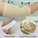 PICC Nursing Sleeve Cast Protector PICC Line Cover for Upper and Lower Arm,Ultra-Soft Breathable,Weight: 88-210 Pounds (Beige, M)