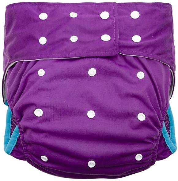 Incontinence and Disability Care Cloth Diapers, Reusable Adjustable Size Breathable Leakfree Pocket Diaper (Color : H, Size : M)
