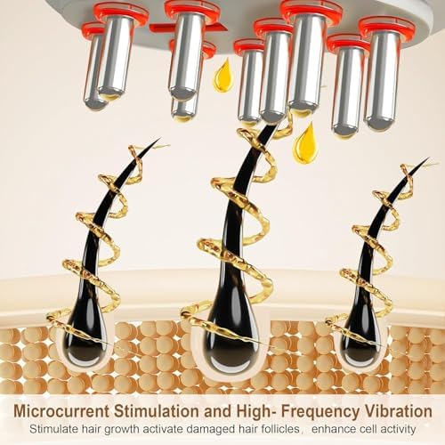 2 in 1 Scalp MassagerScalp Applicator Brush,Electric Hair Oil Applicator,