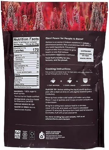 Alter Eco Organic Heirloom Black Quinoa, 22 OZ