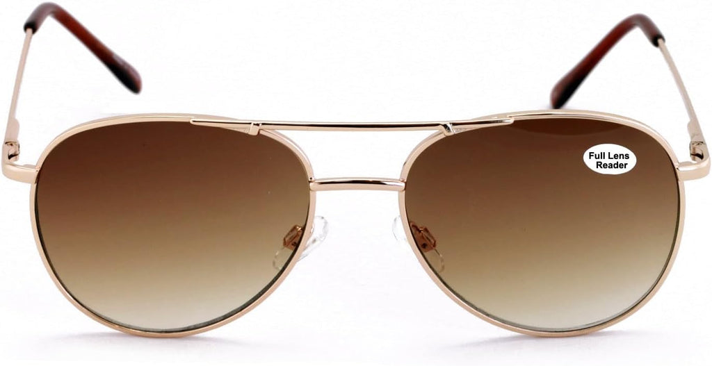 Classic Metal Reading Glasses - Spring Hinge Tear Drop Reader