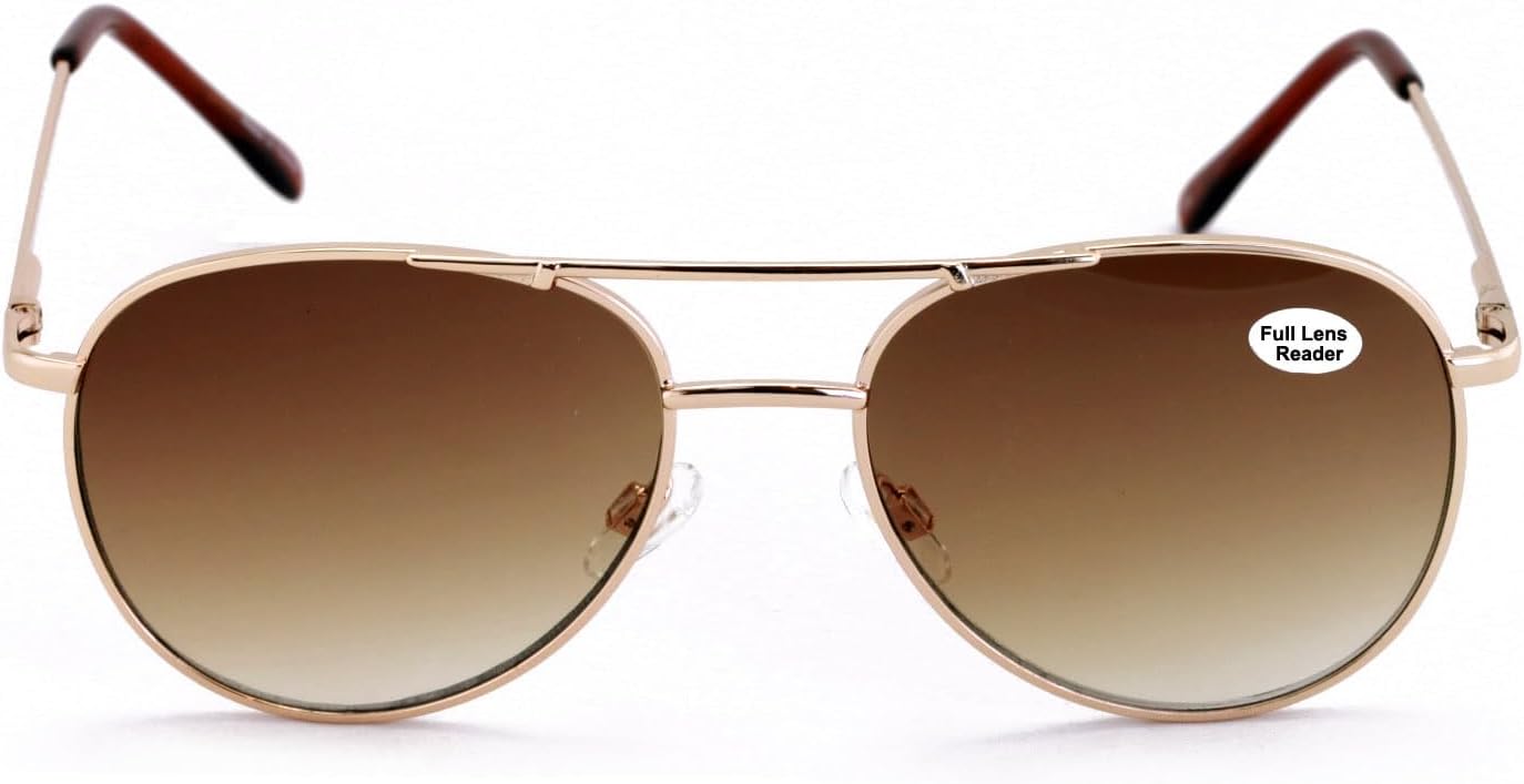 Classic Metal Reading Glasses - Spring Hinge Tear Drop Reader