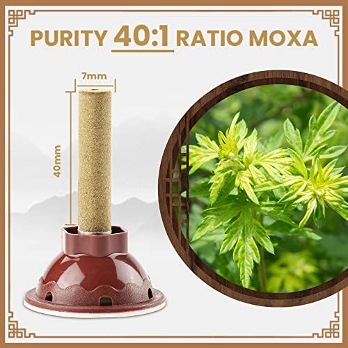 7 years'old Pure Moxa Stick for Moxibustion Ai ye Chinese Wormwood, Moxa Roll, High Purity 40:1