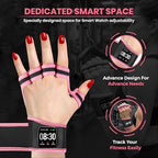 Workout Gloves for Men & Women, Smartwatch Compatible Ventilated Gym Gloves with Wrist Wrap Support, Breathable Weight Lifting Gloves for Fitness, Training & Cycling with Excellent Grip