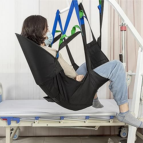 Toileting Sling Patient Lifter Sling Medical Elevator Equipment Patient Hoist Sling Stair Transfer Belt with Head Support, for Nursing, Elderly