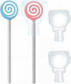 Y-Kelin Kids Tongue Scraper for Ages 2-8, 100% BPA-Free Silicone Cleaner – Cute Lollipop with Easy-to-Grasp Handles and Smiley Covers, Helps Freshen Bad Breath, Pack of 2