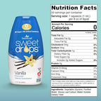 SweetLeaf Sweet Drops - Flavored Stevia Liquid Sweetener, Stevia Extract, Zero Calories, Gluten Free, Keto Friendly, Non GMO, Natural Flavor, Sugar Alternative - Vanilla, 1.7 Fl Oz (Pack of 1)