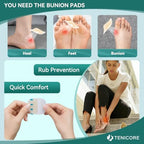 Bunion Pads, Bunion Cushions for Women and Men, Toe and Foot Protector Pads, Sole and Heel Cushions, Waterproof, Thin, 10PCS