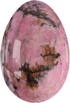 Undrilled Yoni Eggs Natural Real Jade Massage Egg for Women Kegel Exercise Feminine Massage Balls,Rhodonite,S-3x2cm